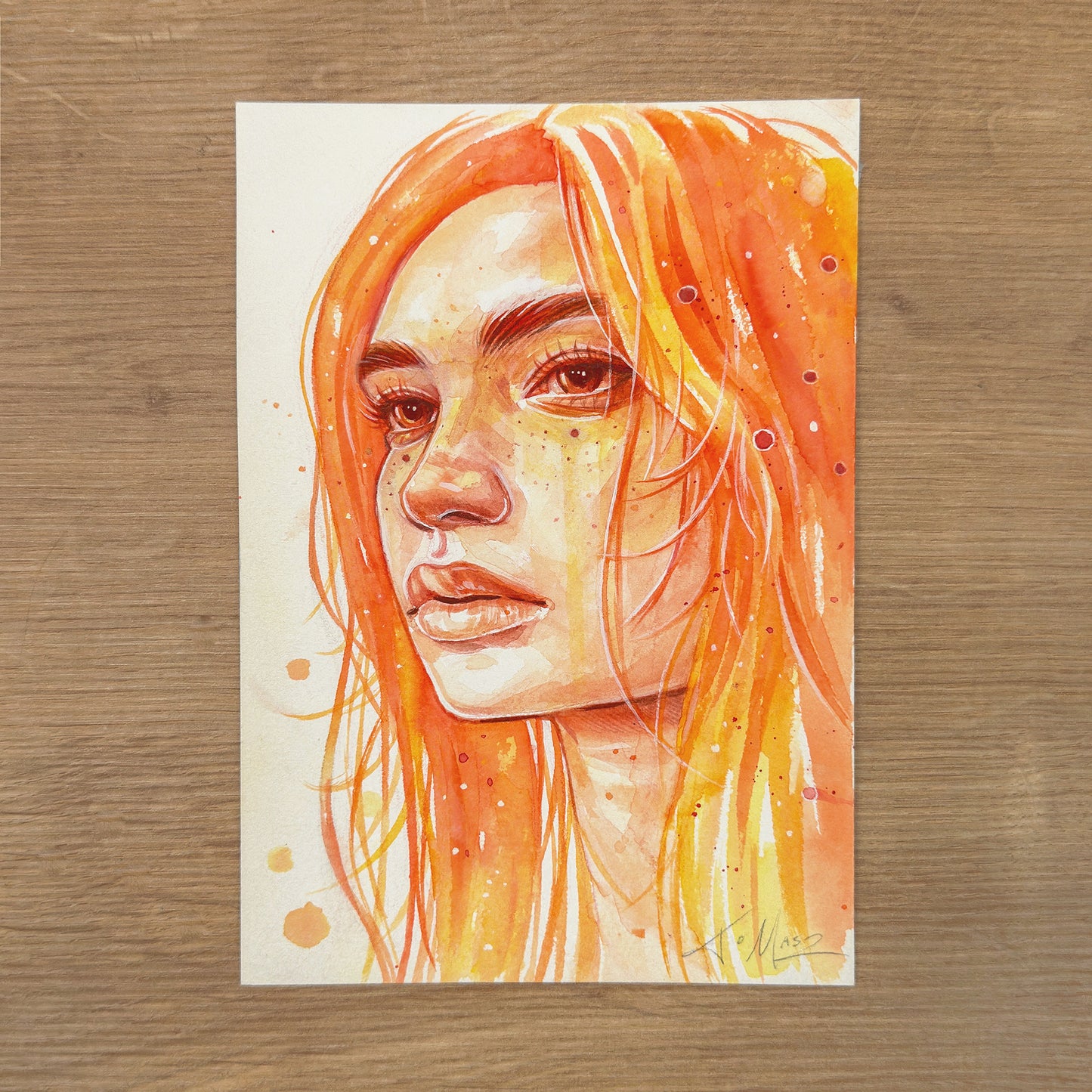 Orange Mini Sketch - Original Painting